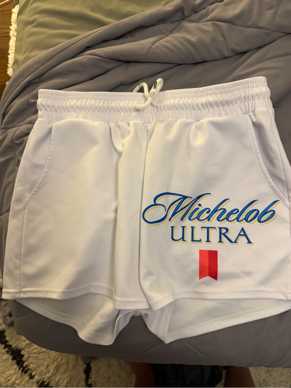 Women’s White Athletic Shorts